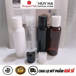 [Sỉ Siêu Rẻ] Chai Chiết Mĩ Phẩm Nhựa Pet Nắp Nhấn 100ml,50ml,30ml,20ml Đựng Gel  HUHA