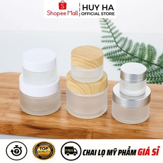 Hũ Chiết Mỹ Phẩm Thủy Tinh Mờ 5g,10g,15g,20g,30g,50g Đựng Kem Face HUY HA COSMETIC PACKAGING  HUY HA COSMETIC PACKAGING