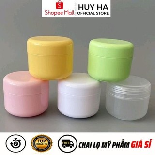 Hủ Hộp Đựng Kem Nhựa Tròn 100g Chiết Mỹ Phẩm , Phụ Kiện Du Lịch  HUHA