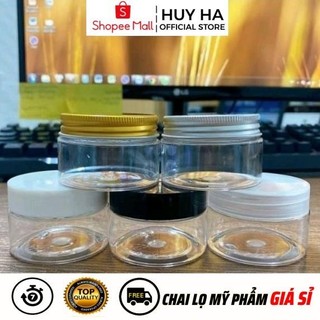 Hủ Hộp Đựng Kem Nhựa Pet 30g 50g 100g Đựng Mỹ Phẩm, Thực Phẩm, Đồ Khô HUHA
