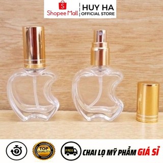 Vỏ Chai Lọ Chiết Nước Hoa Hình Táo 10ml-12ml Đựng Dầu Thơm , Phụ Kiện Du Lịch HUHA