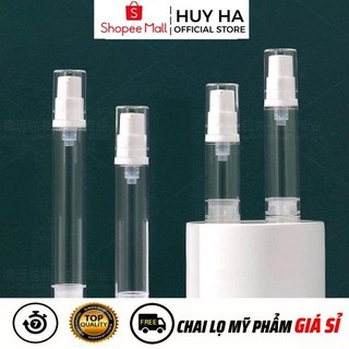 Chai Chiết Mĩ Phẩm Nhựa Xịt Giọt, Phun Sương Hút Chân Không Đựng Gel 5ml,10ml Chiết Mỹ Phẩm  HUY HA COSMETIC PACKAGING