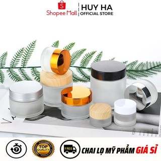 Hũ Hộp Chiết Mỹ Phẩm Kem Thủy Tinh Mờ 5g,10g,15g,20g,30g,50g Chiết Mỹ Phẩm , Phụ Kiện Du Lịch  HUHA