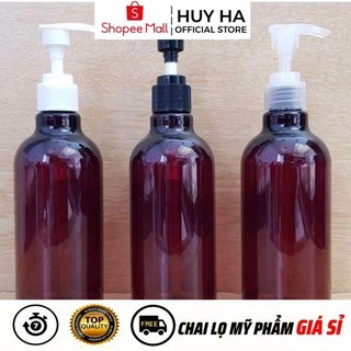 [Sỉ Siêu Rẻ] Chai Lọ Xịt Vòi Nhấn Sữa Tắm [300ml,500ml] Chiết Mỹ Phẩm, Đựng Dầu Gội HUHA