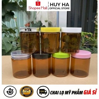 Hủ Hộp Đựng Kem Nhựa Pet 250g Đựng Mỹ Phẩm, Thực Phẩm, Đồ Khô, Ngũ Cốc  HUHA