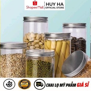 Hủ Hộp Đựng Kem Nhựa Pet 200g,250g,500g,1kg Đựng Mỹ Phẩm, Thực Phẩm, Đồ Khô, Ngũ Cốc HUHA