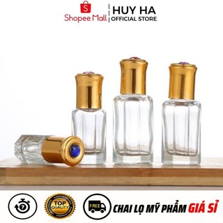 [3ml,6ml,12ml] Vỏ Chai Lọ Bi Lăn Dubai Rỗng Chiết Mỹ Phẩm , Phụ Kiện Du Lịch HUHA