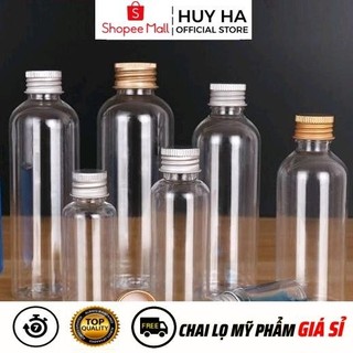 [Sỉ Siêu Rẻ] Chai Chiết Mĩ Phẩm Nhựa Pet Nắp Vặn Nhôm 20ml,30ml,50ml,100ml  HUY HA COSMETIC PACKAGING