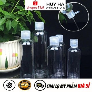 Chai Nhựa Pet Nắp Bật [10ml-100ml] Đựng Dầu Gội, Sữa Tắm, Chiết Mỹ Phẩm, Chiết Nước Rửa Tay HUY HA COSMETIC PACKAGING