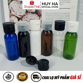 Chai Lọ Nhựa Nắp Bật [10ml,20ml,30ml,50ml,100ml] Nhựa Pet Chiết Mỹ Phẩm Đựng Nước Rửa Tay HUHA