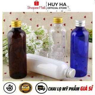 Chai Chiết Mĩ Phẩm Nhựa Pet Nắp Vặn Nhôm 100ml,50ml,30ml,20ml Chiết Mỹ Phẩm Du Lịch  HUY HA COSMETIC PACKAGING