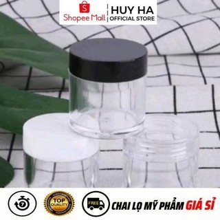Hủ Hộp Đựng Kem Nhựa Trong Thân Cao 10g Chiết Mỹ Phẩm  HUHA