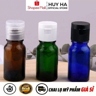 Chai Thuỷ Tinh Nắp Bật 15ml,20ml,30ml Chiết Mỹ Phẩm HUHA