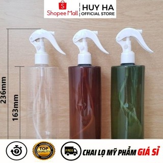  Chai Lọ Xịt Vòi Chuột HUY HA COSMETIC PACKAGING Nhựa Pet 300ml,500ml Rỗng Chiết Mỹ Phẩm