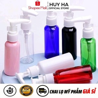  Chai Xịt Vòi Nhấn HUY HA COSMETIC PACKAGING Nhựa Pet Vòi Nhấn Sữa Tắm 20ml,30ml,50ml,100ml Chiết Mỹ Phẩm .