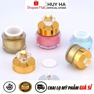 Hủ Hộp Đựng Kem Hột Xoàn 5g,15g Vàng,Bạc Đựng Kem , Phụ Kiện Du Lịch  HUHA