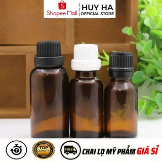 Chai Lọ Chiết Serum [30ml] Đựng Tinh Dầu Nắp Vặn Trắng, Đen , Phụ Kiện Du Lịch  HUY HA COSMETIC PACKAGING