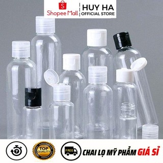 Chai Nhựa Nắp Bật Nhựa Pet Nắp Bật [10ml - 100ml] Chiết Mỹ Phẩm, Dầu Gội, Sữa Tắm .  HUHA