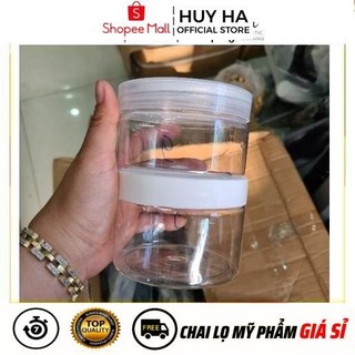 Hủ Hộp Đựng Kem Nhựa Pet 200g Đựng Mỹ Phẩm, Thực Phẩm, Đồ Khô, Ngũ Cốc  HUY HA COSMETIC PACKAGING