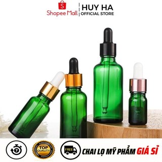 Chai Lọ Chiết Serum [30ml] Đựng Tinh Dầu Xanh Lá Chiết Serum  HUHA