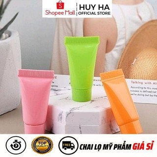 [Sỉ Siêu Rẻ] Tuýp Chiết Mỹ Phẩm Tube Nhựa 8ml,10ml Đựng Dầu Gội, Kem Dưỡng  HUHA