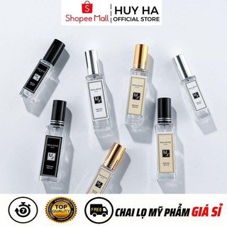 [Combo 10sp] Chai Lọ Chiết Nước Hoa Đựng Dầu Thơm Vuông 20ml,10ml,5ml, Phụ Kiện Du Lịch  HUY HA COSMETIC PACKAGING
