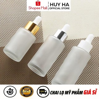  Lọ Chiết Tinh Dầu Thủy Tinh Mờ Vai Ngang Đựng Serum , Phụ Kiện Du Lịch HUY HA COSMETIC PACKAGING