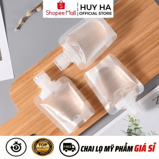  Túi Chiết Dầu Gội, Mĩ Phẩm Trong Suốt 30ml,50ml,100ml Có Thể Tái Sử Dụng HUY HA COSMETIC PACKAGING