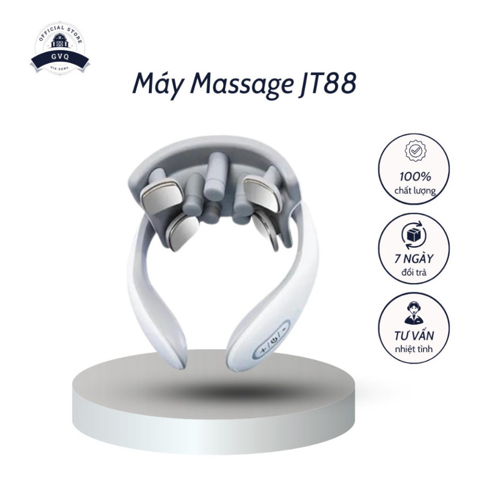 Máy Massage Cổ Vai Gáy JT88 Thiết Kế 5 Đầu Rung Mát Xa Thư Giãn Hiệu Quả Tại Nhà GVQ Store