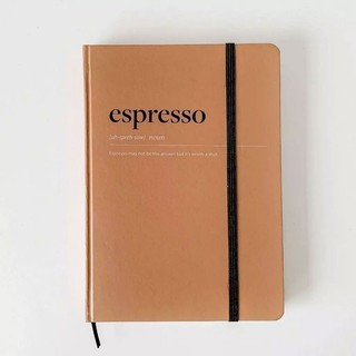 Sổ tay a5 crabit espresso ruột chấm dot 100gsm ghi chú, bullet journal, quà tặng độc đáo