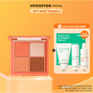 Bảng phấn mắt Airy Mauve Rose innisfree Airy Eye Shadow Palette 7.1g