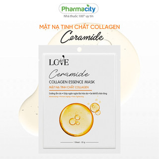 Mặt nạ Pharmacity dưỡng ẩm, sáng da Ceramide Collagen Essence Mask