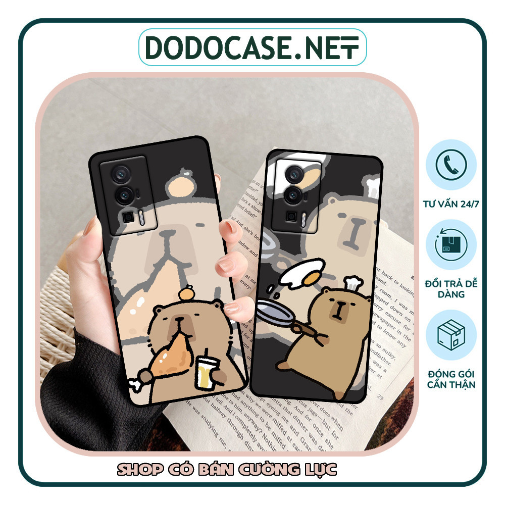 Ốp lưng Xiaomi Redmi K60 / K60 Pro / K60 Ultra in hình capy bara dễ thương