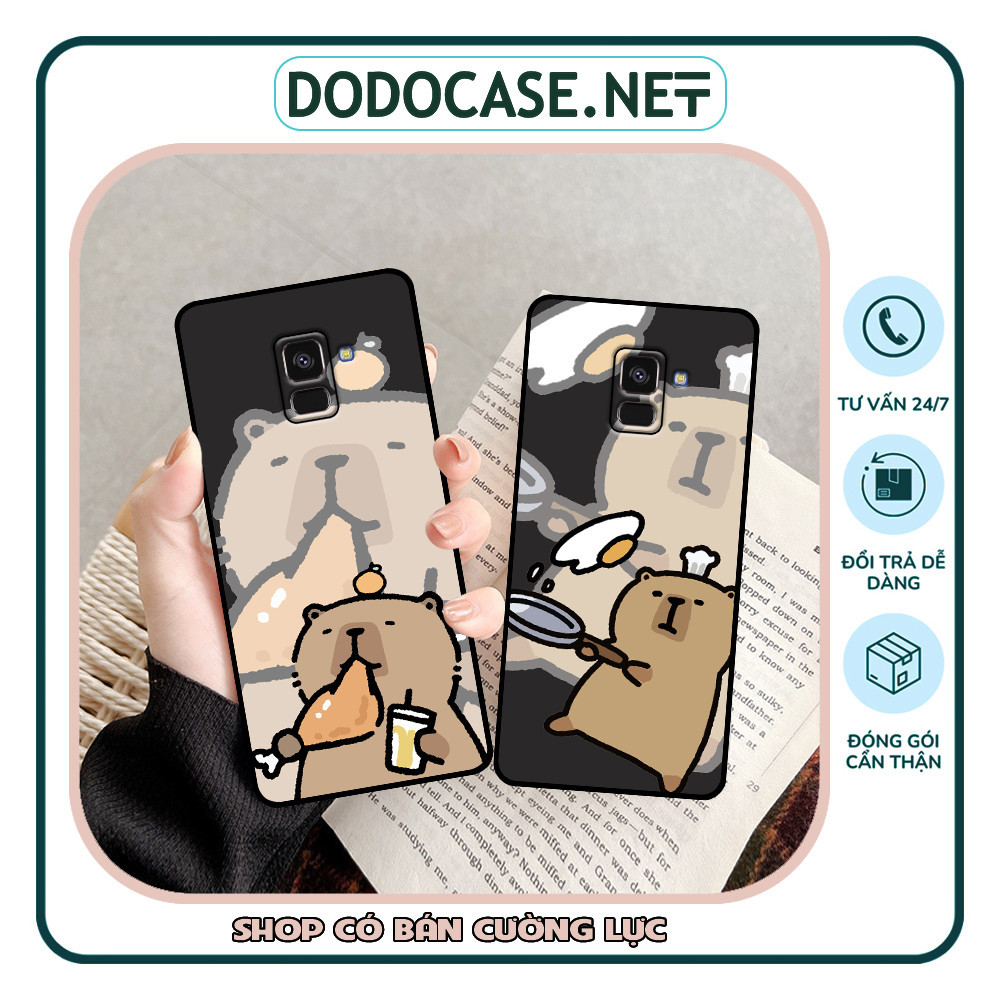 Ốp lưng Samsung A5 2018 / A8 2018 / A8 Plus / A8+ in hình capy bara dễ thương
