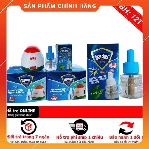 Tinh dầu đuổi muỗi , máy xông tinh dầu đuổi muỗi Hacker