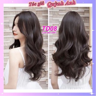 Tóc giả nữ cả đầu ❤️FREESHIP❤️ Tóc giả nguyên đầu xoăn 50cm dáng dài cao cấp ( sỉ 110k) QAA08