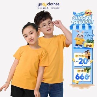 Áo thun trẻ em YODY in chữ 100% cotton mềm mịn, mát mẻ TSK5193, TSK5117