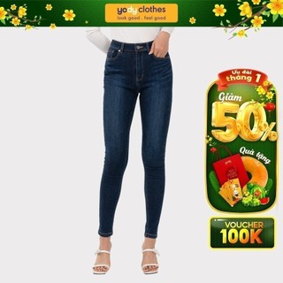 Quần jean nữ YODY lưng cao ôm tôn dáng phù hợp đi chơi công sở QJN3102