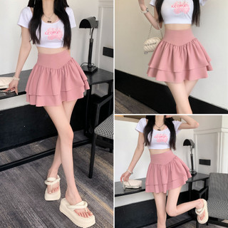 Chân váy nữ, chân váy voan nữ ngắn có lót trong size s m l skucv-40c