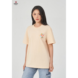 2024 Áo Thun Cộc Tay Unisex Thun Suông GENVIET TCU24T8730