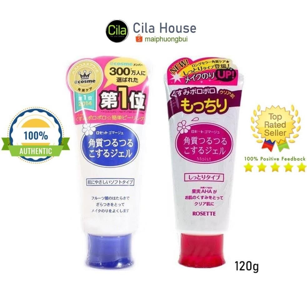 [ TRỢ GIÁ ] Tẩy Da Chết Rosette Peeling Gel 120g - Cila House