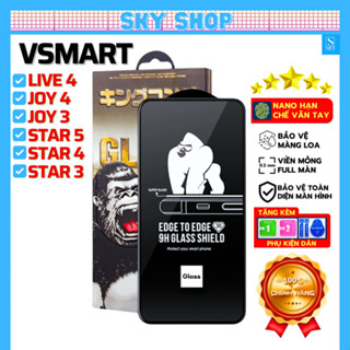 Kính cường lực Vsmart Star 5 Joy 3 Joy 4 Live 4 Star 4 Star 3 - Full màn hình - chịu va đập tốt [KK 3D]