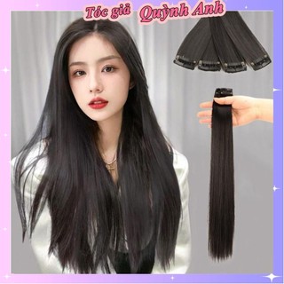 Tóc giả kẹp phím NHỎ phồng Tóc dải kẹp thẳng Tép Tóc kẹp phím thẳng S01KT02 giúp tóc dày dài hơn