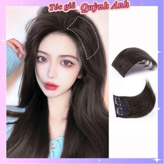 Kẹp phồng chân tóc, tóc giả kẹp phồng loại đẹp chất tóc như thật ngắn làm tôn tóc dài 10cm S01KP02