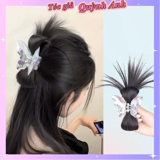 Búi kẹp tóc giả càng cua bướm pha lê S01BU08 Tóc giả kẹp càng cua kẹp tóc Búi tóc giả kẹp càng cua