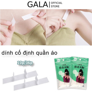 Miếng dán quần áo 36 băng dính 2 mặt siêu dính, miếng dán áo, miếng dán chống hở lộ ngực, vai áo, miếng dán quần áo