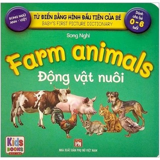 Sách - từ điển bằng hình đầu tiên của bé -động vật nuôi - vt