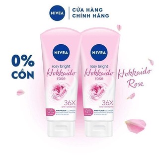 Bộ đôi Sữa rửa mặt tạo bọt Nivea Radiance Hokkaido Rose (100 ml) - 84984