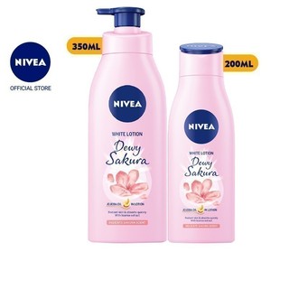 Bộ đôi Sữa dưỡng thể dưỡng trắng NIVEA hương anh đào Dewy Sakura (200ml+350ml) 85701+85703