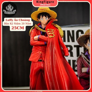 Mô Hình Luffy Áo Choảng Bản Kỷ Niệm 20th 25Cm Mô hình One Piece Cao Cấp, Figure Mô Hình Anmie One Piece Luffy Vua Hải Tặ